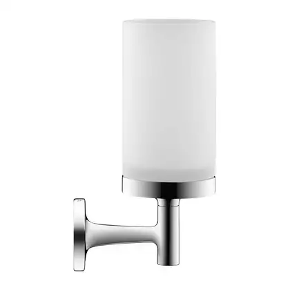 Стакан для зубных щёток Duravit Starck T, хром/матовое стекло (0099311000) фото 1 Aquada.com.ua