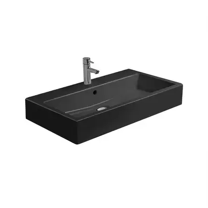 Раковина для мебели Duravit Vero 80 х 47 см, чёрная (0454800800) фото 1 Aquada.com.ua