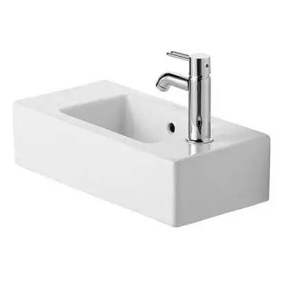 Маленькая (мини) раковина Duravit Vero 50 х 25 см, отверстие для смесителя слева (0703500009) фото 1 Aquada.com.ua