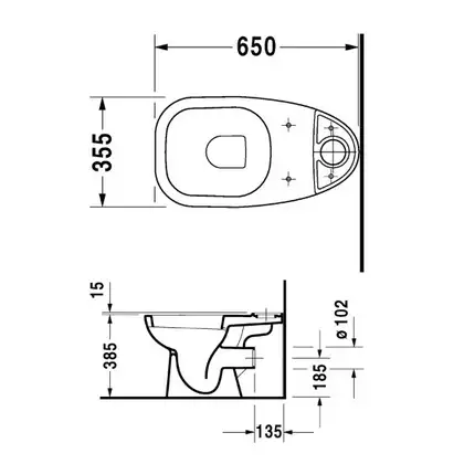Унитаз с бачком Duravit D-code (с сиденьем SoftClose) (21110900002+0927100004+0067390000) фото 2 Aquada.com.ua Унитаз с бачком Duravit D-code (с сиденьем SoftClose) (21110900002+0927100004+0067390000) фото 2 Aquada.com.ua