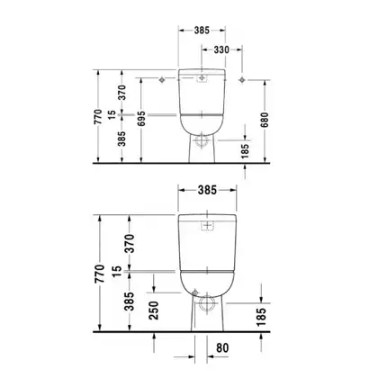 Унитаз с бачком Duravit D-code (с сиденьем SoftClose) (21110900002+0927100004+0067390000) фото 3 Aquada.com.ua Унитаз с бачком Duravit D-code (с сиденьем SoftClose) (21110900002+0927100004+0067390000) фото 3 Aquada.com.ua
