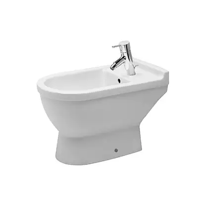 Биде напольное Duravit Starck3 65,5х36,5 см, цвет белый (удлиненное) (2234100000) фото 2 Aquada.com.ua