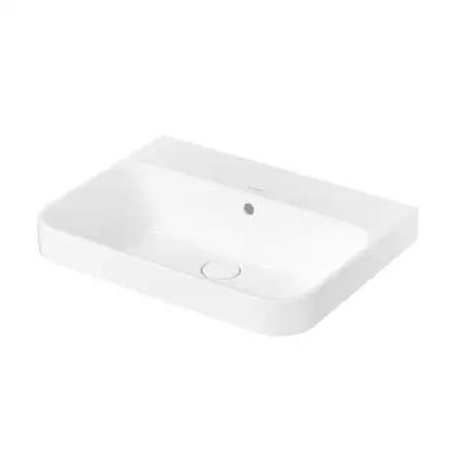 Раковина накладная на столешницу Duravit Happy D.2 Plus 60 х 46 см, белый глянцевый (2360600060) фото 1 Aquada.com.ua
