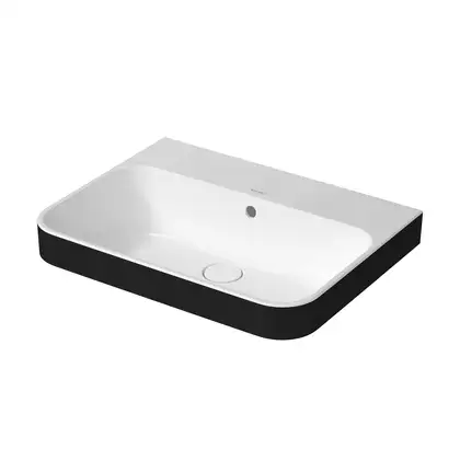 Раковина накладная на столешницу Duravit Happy D.2 Plus 60 х 46 см, белый/антрацит матовый (2360606160) фото 1 Aquada.com.ua Раковина накладная на столешницу Duravit Happy D.2 Plus 60 х 46 см, белый/антрацит матовый (2360606160) фото 1 Aquada.com.ua