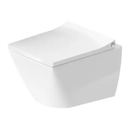 Унитаз подвесной компакт Duravit Viu Rimless (безободковый), с сиденьем Soft Close (2573090000+0021290000) фото 2 Aquada.com.ua Унитаз подвесной компакт Duravit Viu Rimless (безободковый), с сиденьем Soft Close (2573090000+0021290000) фото 2 Aquada.com.ua