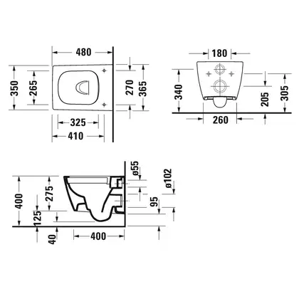 Унитаз подвесной компакт Duravit Viu Rimless (безободковый), с сиденьем Soft Close (2573090000+0021290000) фото 4 Aquada.com.ua Унитаз подвесной компакт Duravit Viu Rimless (безободковый), с сиденьем Soft Close (2573090000+0021290000) фото 4 Aquada.com.ua