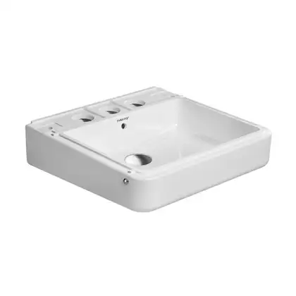 Раковина подвесная Duravit DuraStyle 52 х 49,5 см, с 3 отв. под смеситель (2631520030) фото 1 Aquada.com.ua