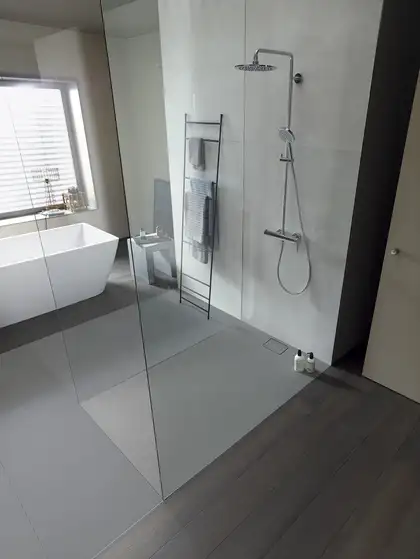 Душевой поддон 140 х 100 х 5 см Duravit Stonetto, бетон (720170180000000) фото 2 Aquada.com.ua