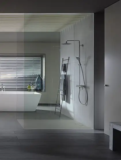 Душевой поддон 140 х 100 х 5 см Duravit Stonetto, бетон (720170180000000) фото 3 Aquada.com.ua
