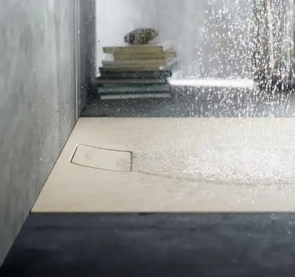 Душевой поддон 140 х 100 х 5 см Duravit Stonetto, песочный (720170480000000) фото 2 Aquada.com.ua