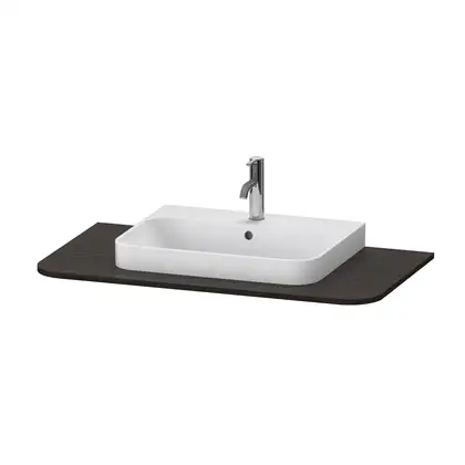 Консоль с 1 одним вырезом Duravit Happy D.2 Plus 100 х 55 см, орех брашированный (HP031E06969) фото 1 Aquada.com.ua