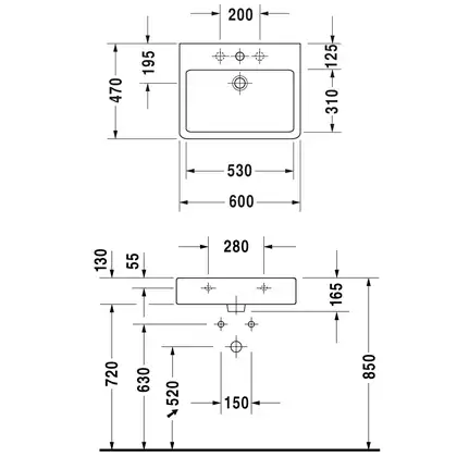 Комплект мебели тумба с консолью и 2 раковинами Duravit XSquare 140 х 55 см (XS4926B9494+XS063GB9494+0454600000) фото 4 Aquada.com.ua Комплект мебели тумба с консолью и 2 раковинами Duravit XSquare 140 х 55 см (XS4926B9494+XS063GB9494+0454600000) фото 4 Aquada.com.ua