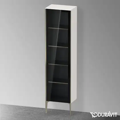 Шкафчик напольный со стеклянными дверцами Duravit XViu 50 x 36 х h201 см, белый глянцевый (XV1376LB122) фото 2 Aquada.com.ua