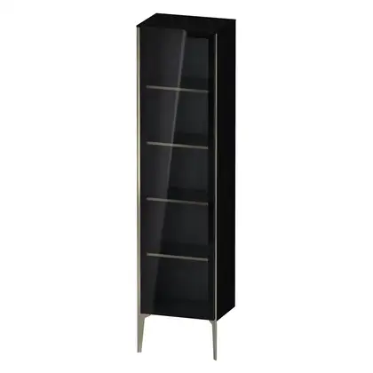 Шкафчик напольный со стеклянными дверцами Duravit XViu 50 x 36 х h201 см, чёрный глянцевый (XV1376LB140) фото 1 Aquada.com.ua Шкафчик напольный со стеклянными дверцами Duravit XViu 50 x 36 х h201 см, чёрный глянцевый (XV1376LB140) фото 1 Aquada.com.ua
