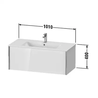 Тумба подвесная под раковину Duravit XViu 101 x 48 см, белый глянцевый (XV40270B122) фото 3 Aquada.com.ua Тумба подвесная под раковину Duravit XViu 101 x 48 см, белый глянцевый (XV40270B122) фото 3 Aquada.com.ua
