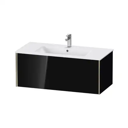 Тумба подвесная под раковину Duravit XViu 101 x 48 см, чёрный глянцевый (XV40270B140) фото 1 Aquada.com.ua