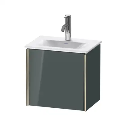 Тумба подвесная под раковину Duravit XViu 43 x 31 см, доломитово-серый глянцевый лак (XV4030LB138) фото 1 Aquada.com.ua