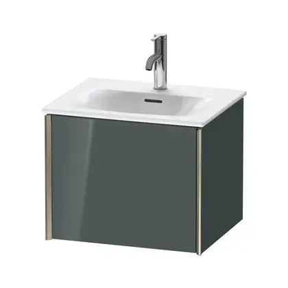 Тумба подвесная под раковину Duravit XViu 51 x 42 см, доломитово-серый глянцевый лак (XV40310B138) фото 1 Aquada.com.ua