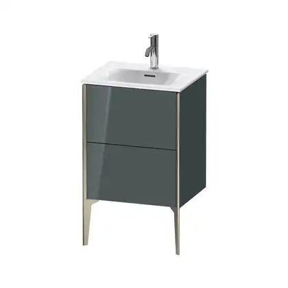 Тумба напольная под раковину Duravit XViu 51 x 42 см, доломитово-серый глянцевый лак (XV40690B138) фото 1 Aquada.com.ua