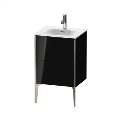 Тумба напольная под раковину Duravit XViu 51 x 42 см, чёрный глянцевый (XV40690B140) фото 1 Aquada.com.ua