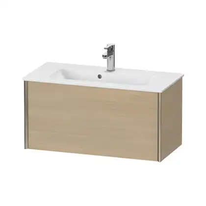 Тумба подвесная компакт, под раковину Duravit XViu 81 x 39 см, средиземноморский дуб (XV40790B171) фото 1 Aquada.com.ua