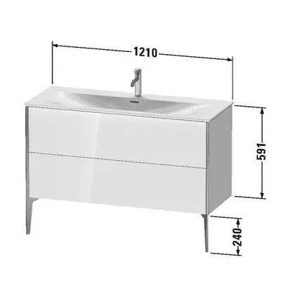 Тумба напольная под раковину Duravit XViu 121 x 48 см, доломитово-серый глянцевый лак (XV43040B138) фото 2 Aquada.com.ua Тумба напольная под раковину Duravit XViu 121 x 48 см, доломитово-серый глянцевый лак (XV43040B138) фото 2 Aquada.com.ua