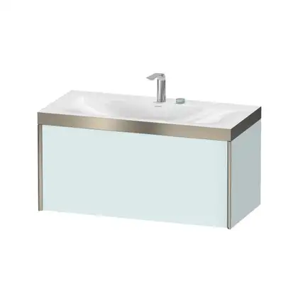Тумба подвесная с раковиной c-bonded Duravit XViu 100 x 48 см, светло-голубой матовый (XV4611EB109P) фото 1 Aquada.com.ua Тумба подвесная с раковиной c-bonded Duravit XViu 100 x 48 см, светло-голубой матовый (XV4611EB109P) фото 1 Aquada.com.ua