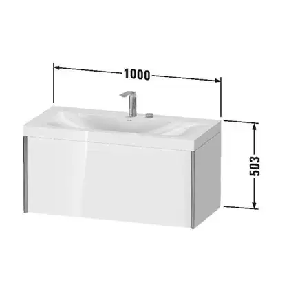 Тумба подвесная с раковиной c-bonded Duravit XViu 100 x 48 см, светло-голубой матовый (XV4611EB109P) фото 2 Aquada.com.ua Тумба подвесная с раковиной c-bonded Duravit XViu 100 x 48 см, светло-голубой матовый (XV4611EB109P) фото 2 Aquada.com.ua