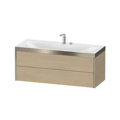 Тумба подвесная с раковиной c-bonded Duravit XViu 120 x 48 см, средиземноморский дуб (XV4617EB171P) фото 1 Aquada.com.ua