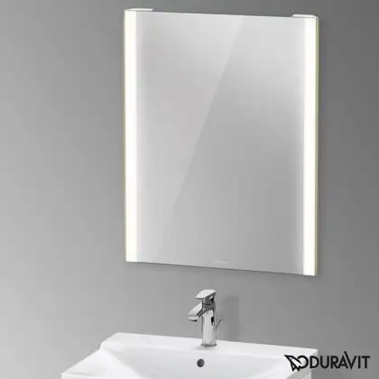 Зеркало с LED подсветкой Duravit XViu 62 х 4 х h80 см, версия "sensor" (XV70310B1B1) фото 2 Aquada.com.ua