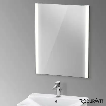 Зеркало с LED подсветкой Duravit XViu 62 х 4 х h80 см, версия "sensor" (XV70310B2B2) фото 2 Aquada.com.ua