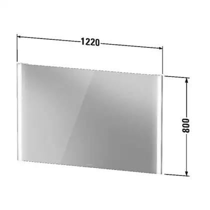 Зеркало с LED подсветкой Duravit XViu 122 х 4 х h80 см, версия "sensor" (XV70340B1B1) фото 4 Aquada.com.ua