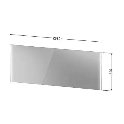 Зеркало с LED подсветкой Duravit XViu 202 х 4 х h80 см, версия "sensor" (XV70390B1B1) фото 4 Aquada.com.ua