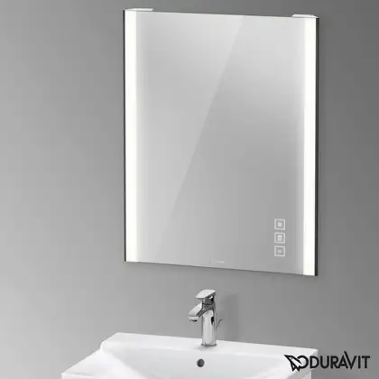 Зеркало с LED подсветкой Duravit XViu 62 х 4 х h80 см, версия "icon" (XV70410B2B2) фото 2 Aquada.com.ua