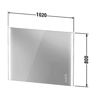 Зеркало с LED подсветкой Duravit XViu 102 х 4 х h80 см, версия "icon" (XV70430B1B1) фото 6 Aquada.com.ua Зеркало с LED подсветкой Duravit XViu 102 х 4 х h80 см, версия "icon" (XV70430B1B1) фото 6 Aquada.com.ua