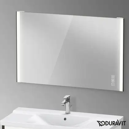 Зеркало с LED подсветкой Duravit XViu 122 х 4 х h80 см, версия "icon" (XV70440B2B2) фото 2 Aquada.com.ua
