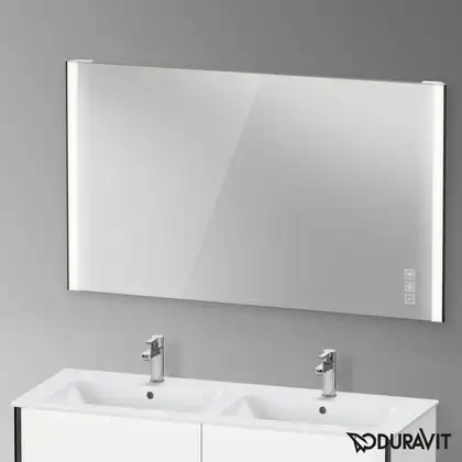 Зеркало с LED подсветкой Duravit XViu 132 х 4 х h80 см, версия "icon" (XV70450B2B2) фото 2 Aquada.com.ua