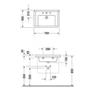 Раковина Duravit Starck 3 79х49 см (0304700000) фото 3 Aquada.com.ua