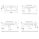 Раковина для мебели Duravit 2nd floor 120х50,5 см (0491120000) фото 3 Aquada.com.ua