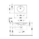 Раковина для мебели Duravit Darling New 830 х 545 мм (0499830000) фото 3 Aquada.com.ua