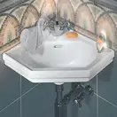 Раковина угловая Duravit 1930 59,5х45 см (0793420000) фото 2 Aquada.com.ua