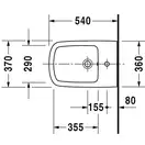 Биде подвесное Duravit DuraStyle 54х37 см (2282150000) фото 4 Aquada.com.ua