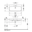 Раковина Duravit Happy D.2 100х50,5 см (2318100000) фото 4 Aquada.com.ua