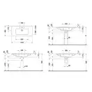 Раковина мебельная Duravit Me by Starck 103 х 49 см, с покрытием WonderGliss (23361000601) фото 2 Aquada.com.ua
