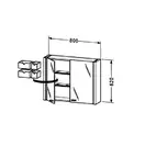 Зеркальный шкафчик Duravit 2nd Floor 620x800 (2F965208585) фото 3 Aquada.com.ua
