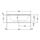 Ванна акриловая Duravit Darling New 180х80 см, цвет белый (700244000000000) фото 3 Aquada.com.ua