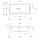 Ванна акриловая Duravit Happy D.2 190 х 90 см (700315000000000) фото 2 Aquada.com.ua