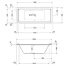 Ванна акриловая Duravit Starck 3 180 х 80 см (700338000000000) фото 3 Aquada.com.ua