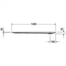 Душевой поддон Duravit Starck Slimline 1400х900 мм (720126000000000) фото 3 Aquada.com.ua