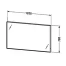Зеркало с подсветкой Duravit L-Cube 1200х67 мм (LC7383) фото 2 Aquada.com.ua
